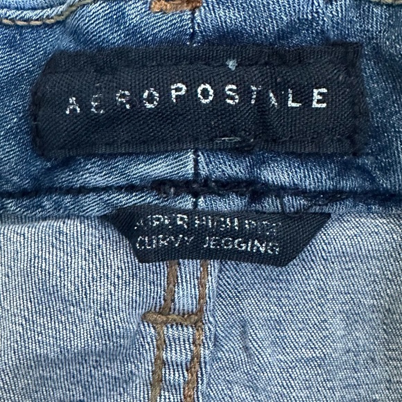 Aeropostale crop high rise curvy stretch jeggings 16 - Picture 6 of 8